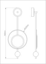Настенный светильник Arte Lamp POLARIS A2604AP-7GO — изображение 5