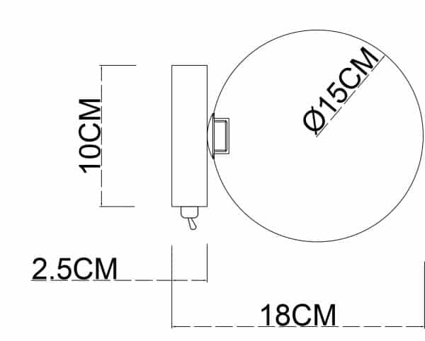 Настенный светильник Arte Lamp VINCENT A7790AP-1GO — изображение 3
