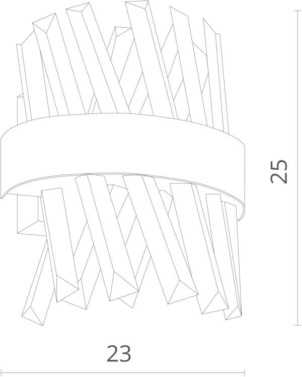 Настенный светильник Divinare CORONA 1685/01 AP-1 — изображение 5