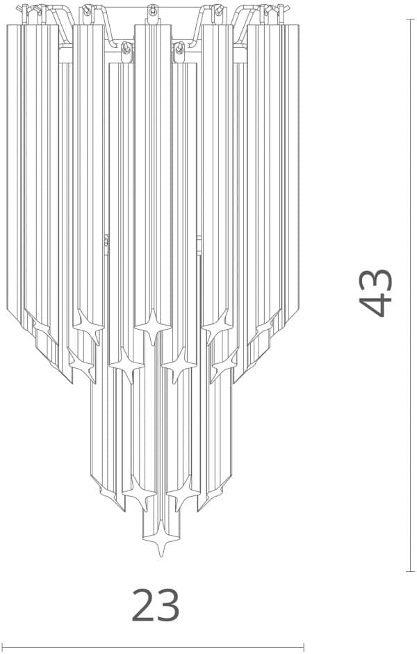 Настенный светильник Divinare FRIZZANTE 1683/01 AP-1 — изображение 5