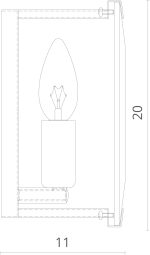 Настенный светильник Divinare OSTIN 1100/02 AP-1 — изображение 2