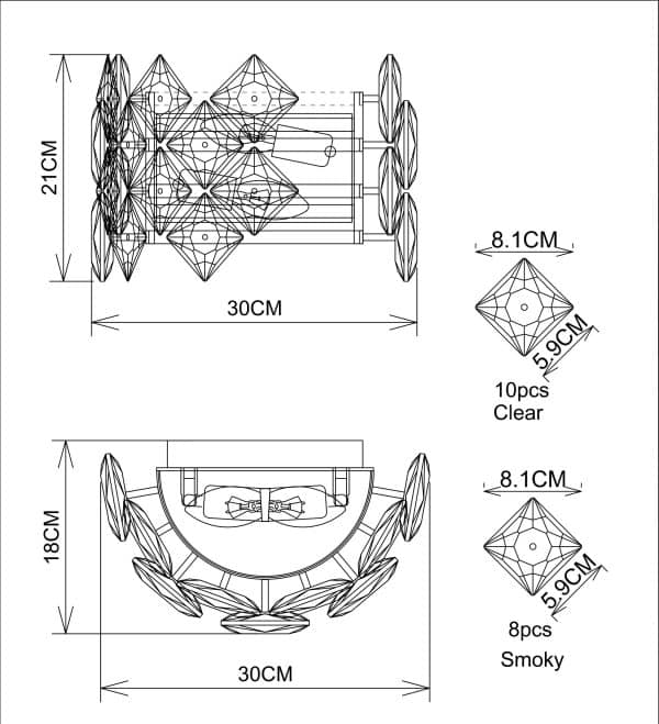 Настенный светильник Divinare ROSALINDA 7204/17 AP-2 — изображение 5