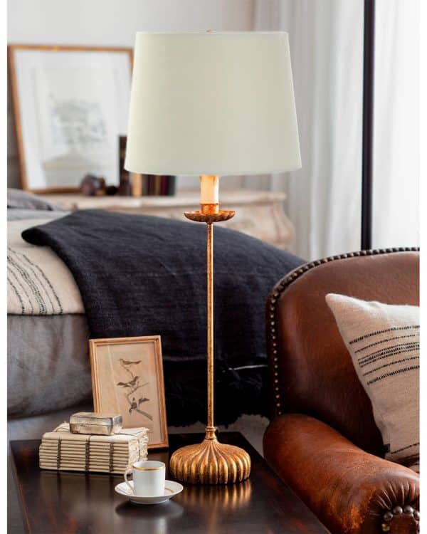 Настольная лампа “Грант” с белым абажуром — изображение 2