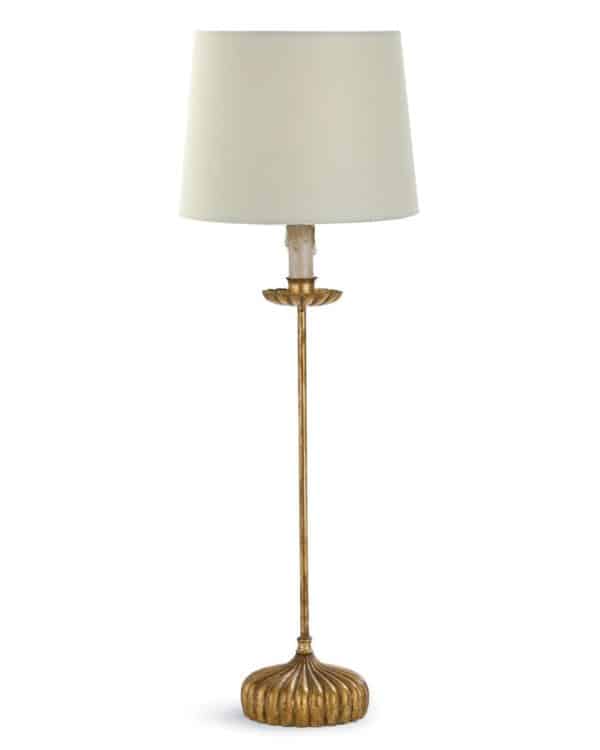 Настольная лампа “Грант” с белым абажуром