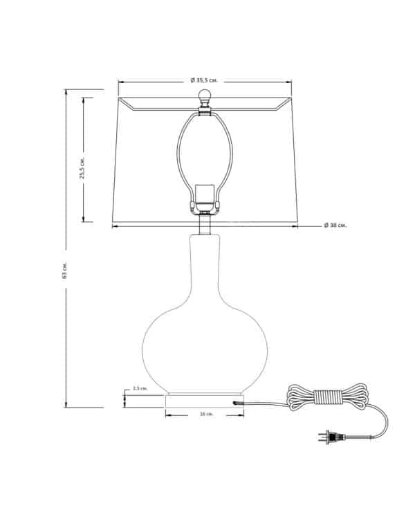 Настольная лампа "Эверли" — изображение 2