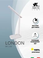 Офисная настольная лампа Arte Lamp LONDON A5124LT-1WH — изображение 4