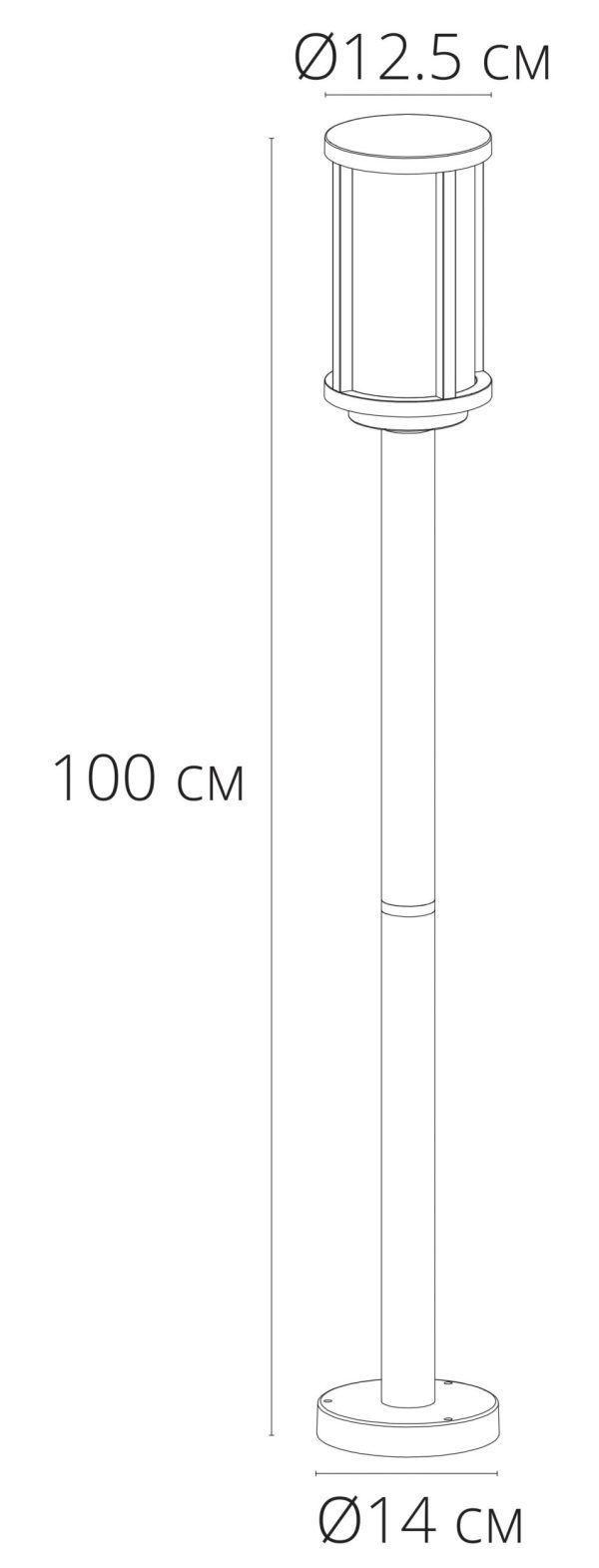 Парковый светильник Arte Lamp TORONTO A1036PA-1BK — изображение 3