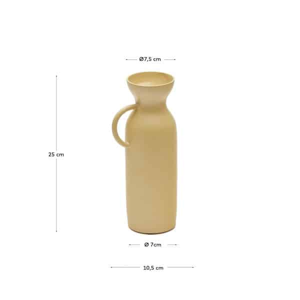 Pelras Ваза из горчичного алюминия 25 cm — изображение 4