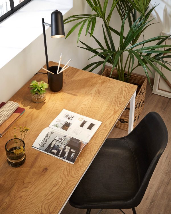 Письменный стол Lisbet 120x60 металл белый — изображение 4