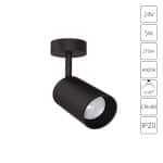 Подсветка для ювелирных изделий Arte Lamp PRESTO A6193PL-1BK