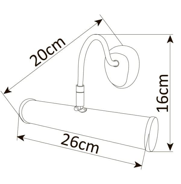 Подсветка для картин Arte Lamp PICTURE LIGHTS BASIC A5023AP-1AB — изображение 3