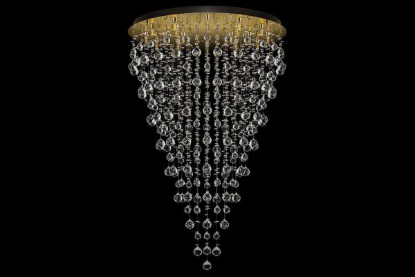 Подвесная хрустальная люстра Arti Lampadari Flusso H 1.4.80.615 G — изображение 3