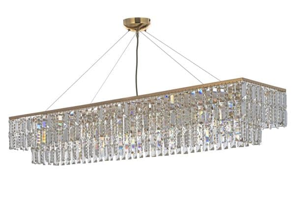 Подвесная хрустальная люстра Arti Lampadari Milano E 1.5.120x30.107 G