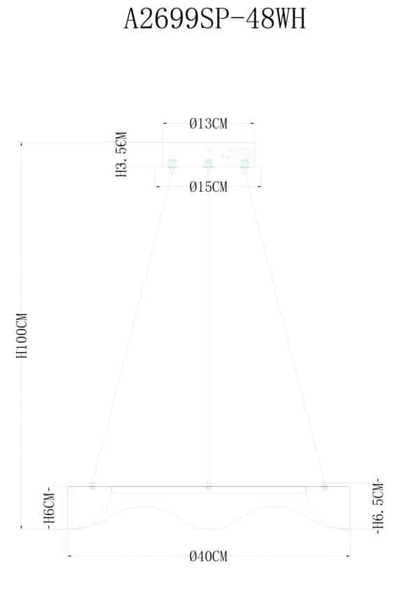 Подвесная люстра Arte Lamp A2699SP-48WH — изображение 2