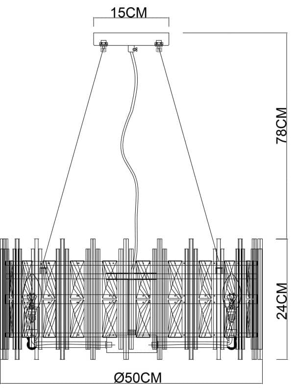 Подвесная люстра Arte Lamp ALRUBA A1043SP-6BK — изображение 5