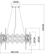 Подвесная люстра Arte Lamp AMELIA A1039SP-10BK — изображение 4