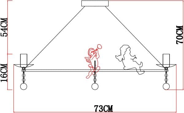 Подвесная люстра Arte Lamp AMUR A1133SP-8WG — изображение 5