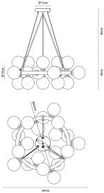 Подвесная люстра Arte Lamp BOLLA-PICCOLO A3988SP-20AB — изображение 4