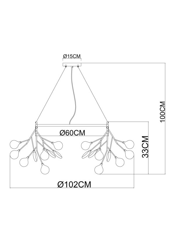 Подвесная люстра Arte Lamp CANDY A7272SP-45GO — изображение 3