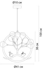 Подвесная люстра Arte Lamp CANDY A7274SP-9GO — изображение 2