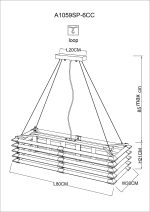Подвесная люстра Arte Lamp CARAVAGGIO A1059SP-6CC — изображение 5