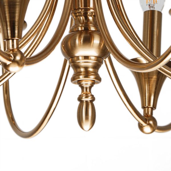 Подвесная люстра Arte Lamp COLLINETTA A4094LM-12PB — изображение 4