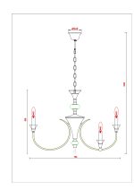 Подвесная люстра Arte Lamp COLLINETTA A4094LM-12WH — изображение 5