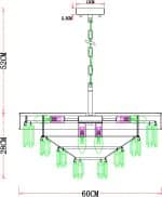 Подвесная люстра Arte Lamp DIADEM A1002LM-8CC — изображение 5