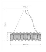 Подвесная люстра Arte Lamp EVIE A4052SP-12SG — изображение 5
