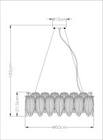 Подвесная люстра Arte Lamp EVIE A4052SP-8SG — изображение 4