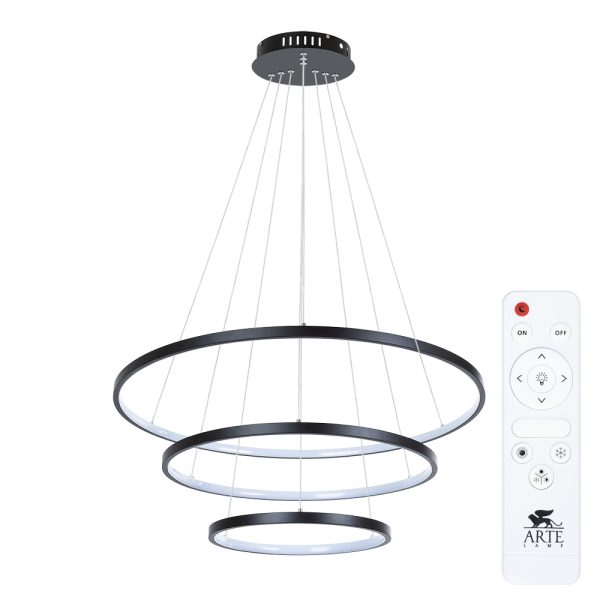Подвесная люстра Arte Lamp FRODO A2197SP-3BK Подвесная люстра Arte Lamp FRODO A2197SP-3BK