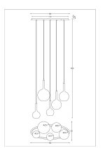 Подвесная люстра Arte Lamp Gala A2720SP-5SG — изображение 3