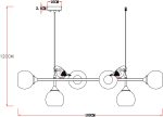 Подвесная люстра Arte Lamp GEMELLI A2150SP-6WG — изображение 4