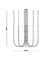 Подвесная люстра Arte Lamp KLIMT A2850SP-42BK — изображение 3