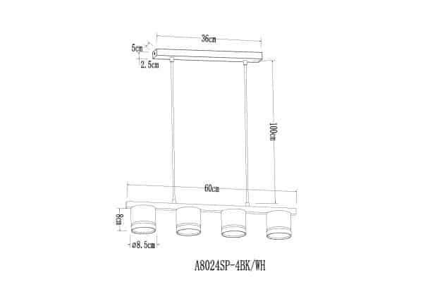 Подвесная люстра Arte Lamp LEGACY A8024SP-4WH — изображение 2