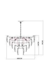 Подвесная люстра Arte Lamp LILLY A4070LM-12GO — изображение 5