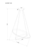 Подвесная люстра Arte Lamp MERIDIANA A2198SP-2GO — изображение 3