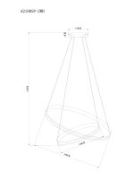 Подвесная люстра Arte Lamp MERIDIANA A2198SP-2WH — изображение 5