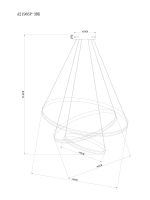 Подвесная люстра Arte Lamp MERIDIANA A2198SP-3BK — изображение 4