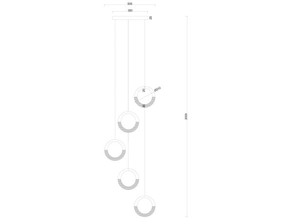 Подвесная люстра ARTE LAMP MONTANA A7777SP-5GO — изображение 2