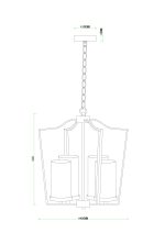 Подвесная люстра Arte Lamp NUVOLA A7017SP-4BK — изображение 4