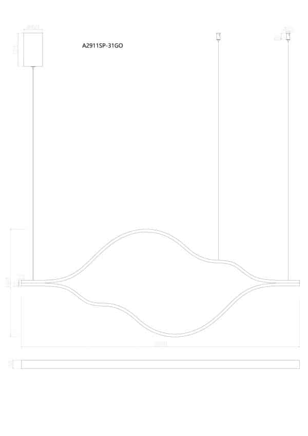 Подвесная люстра Arte Lamp ODYSSEY A2911SP-31GO — изображение 2