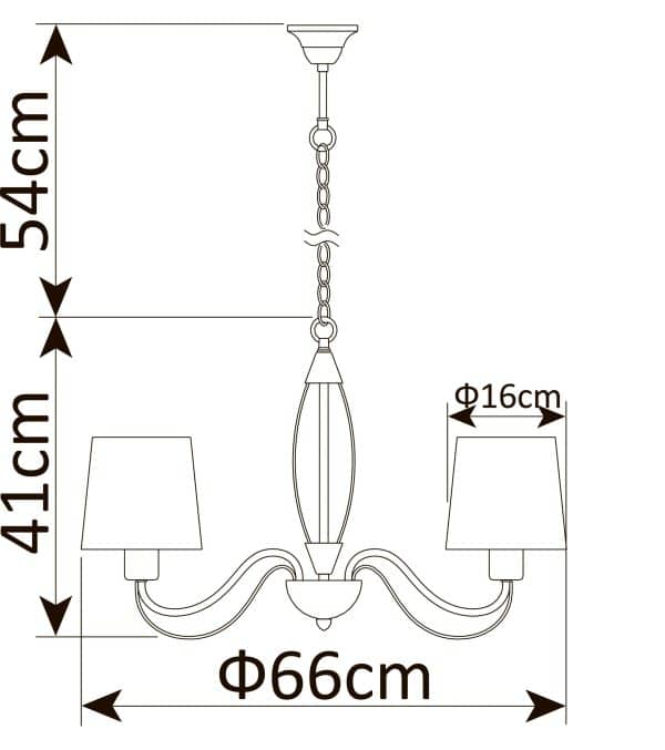 Подвесная люстра Arte Lamp ORLEAN A9310LM-5WG — изображение 5