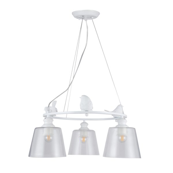 Подвесная люстра Arte Lamp PASSERO A4289LM-3WH Подвесная люстра Arte Lamp PASSERO A4289LM-3WH