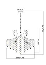 Подвесная люстра Arte Lamp PIPIRIMA A4089LM-8AB — изображение 4