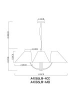 Подвесная люстра Arte Lamp RONDO A4086LM-4AB — изображение 5