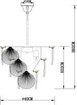 Подвесная люстра Arte Lamp VICTORIA A1734LM-5AB — изображение 3