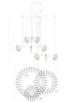 Подвесная люстра Divinare ANNA 1138/01 LM-280 — изображение 3