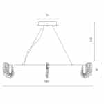 Подвесная люстра Divinare ANNA 1138/01 SP-130 — изображение 3