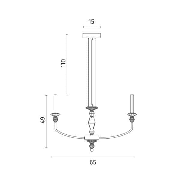Подвесная люстра Divinare CAPELLO 4947/01 SP-6 — изображение 4